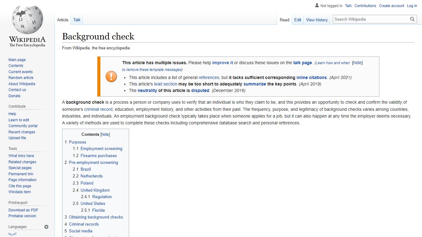 Background check - Wikipedia